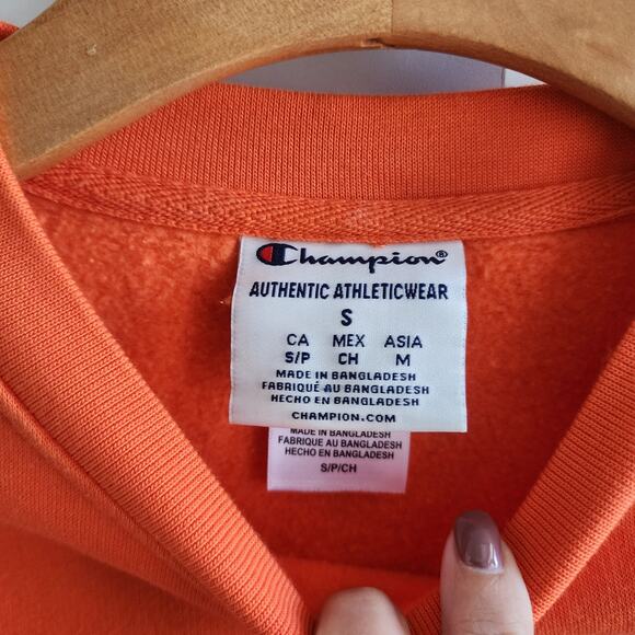 Champion Clemson University Tigers Logo Crewneck Collegiate Sweatshirt Men Small - Picture 3 of 6